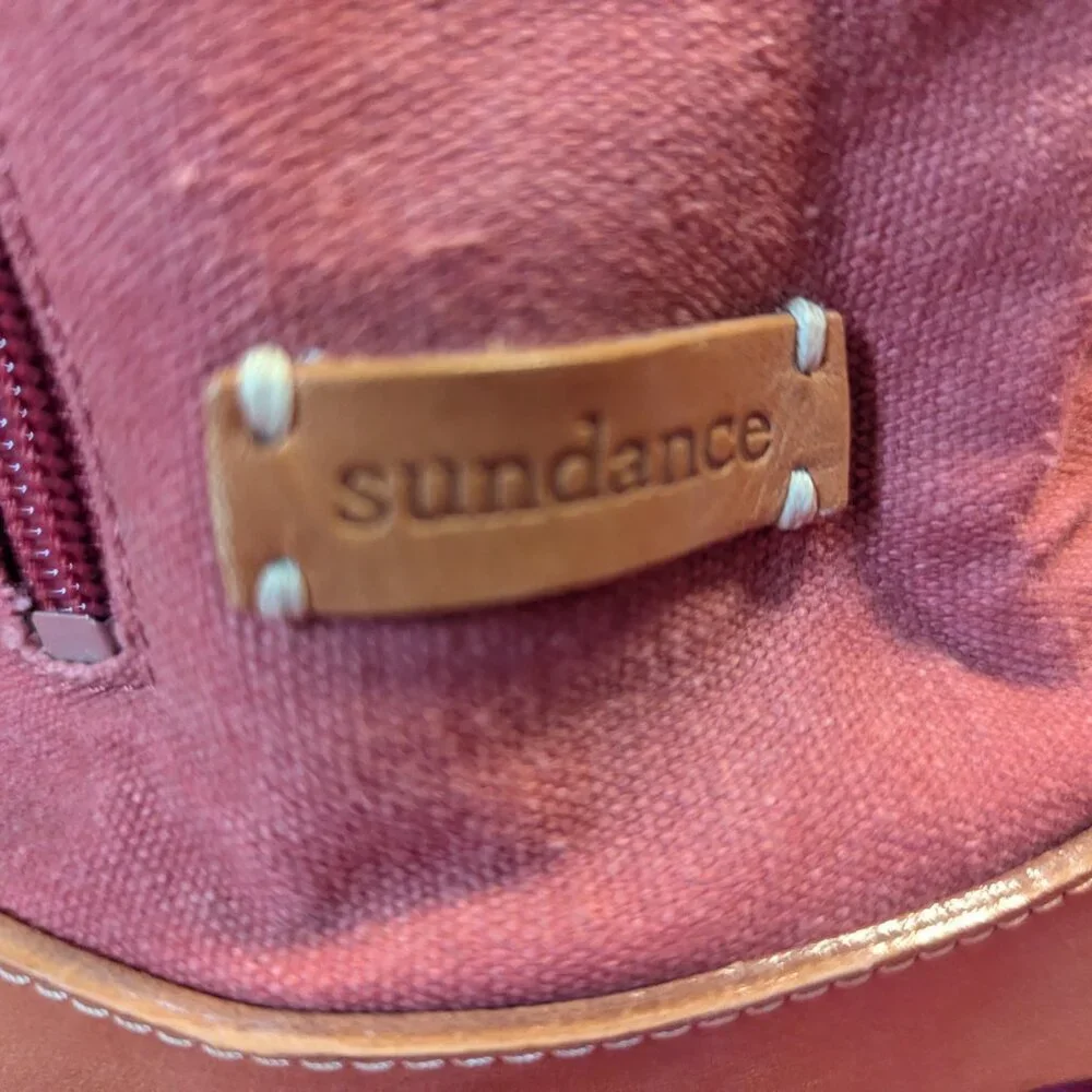 Sundance Backpack Leather Washed‎ Canvas Convertible Bag Coastal Cowgirl Boho